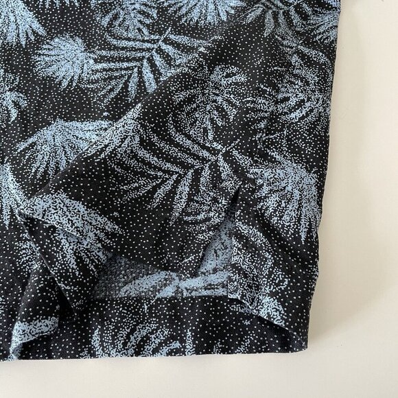 Nat Nast Luxury Originals Silk Blend Shirt Blue Tropical Men's Size XL Palm Leaf - Picture 8 of 10